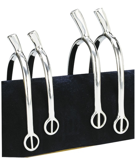 Éperons FEELING "Prince de Galles" compensés à passants arrondis inox
