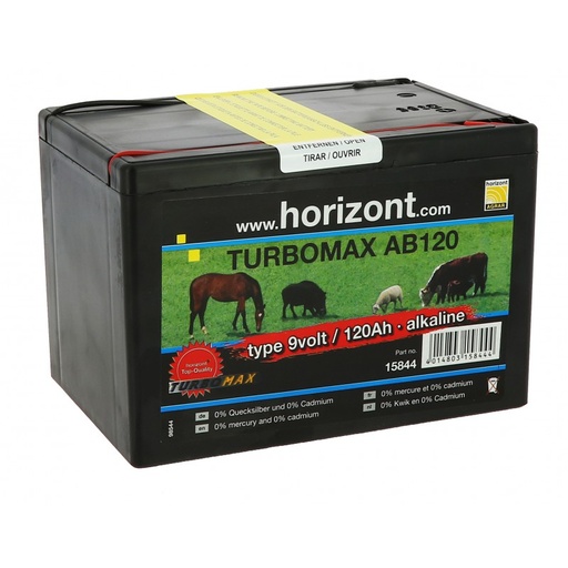 [703H15844] Pile HORIZONT "Turbomax AB120" 9 V - 120 AH