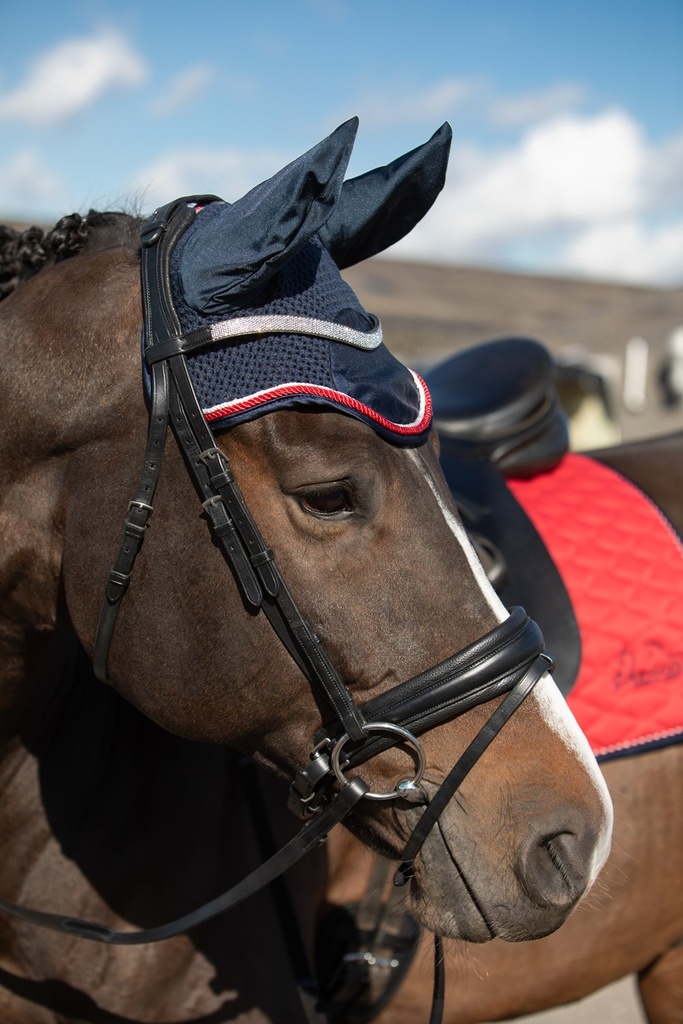 Bonnet chasse mouches Denici Cavalli Red