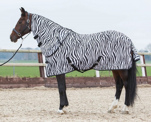 Couverture anti-mouches Zebra avec col ample