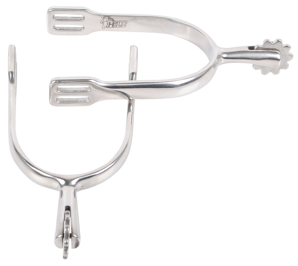 Éperons grande molette grossière inox