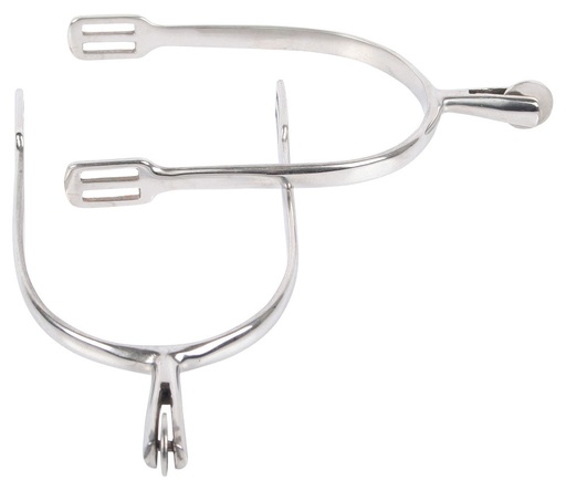 Éperons petite molette lisse inox