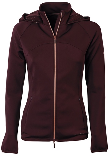 Sweat à capuche EQS Bordeaux - Femme