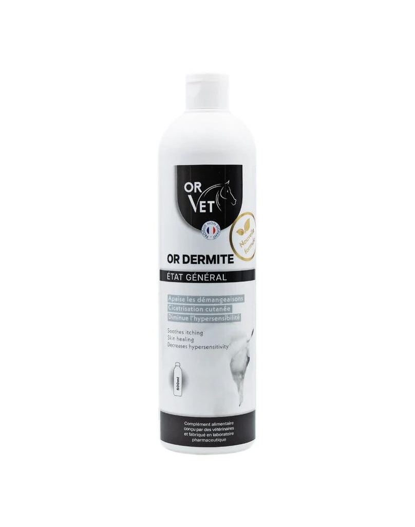 [AR00029] OR-DERMITE flacon de 500 ml Aliment complémentaire pour le traitement de la Dermite Estivale